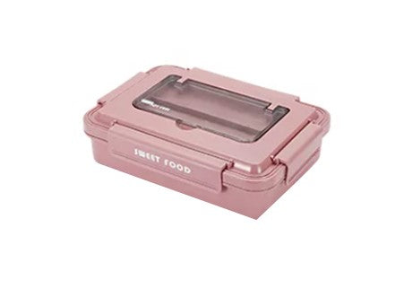 VMIDirect Stainless Steel Leakproof Bento Lunch Box in Pink for Safe Food Storage