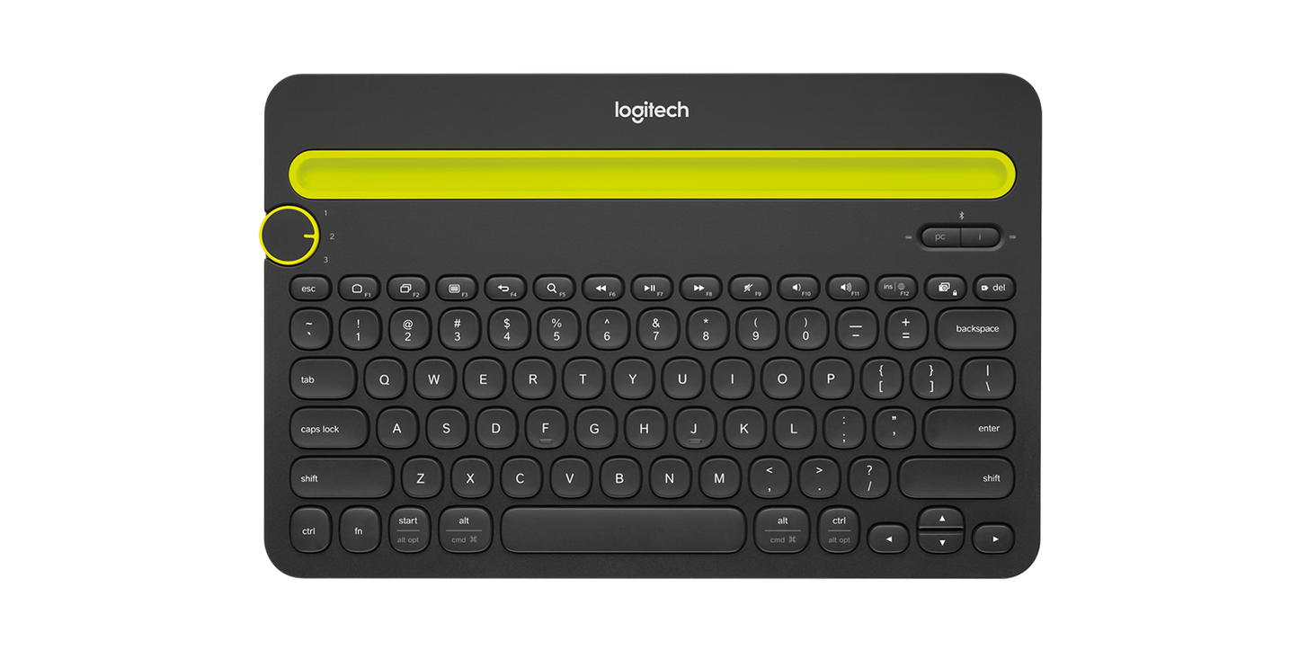 LOGITECH K480 BLACK BLUETOOTH MULTI-DEVICE KEYBOARD