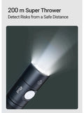 VMIDirect LED Flashlight Type-C Rechargeable with 200 m super throw for safe distance visibility