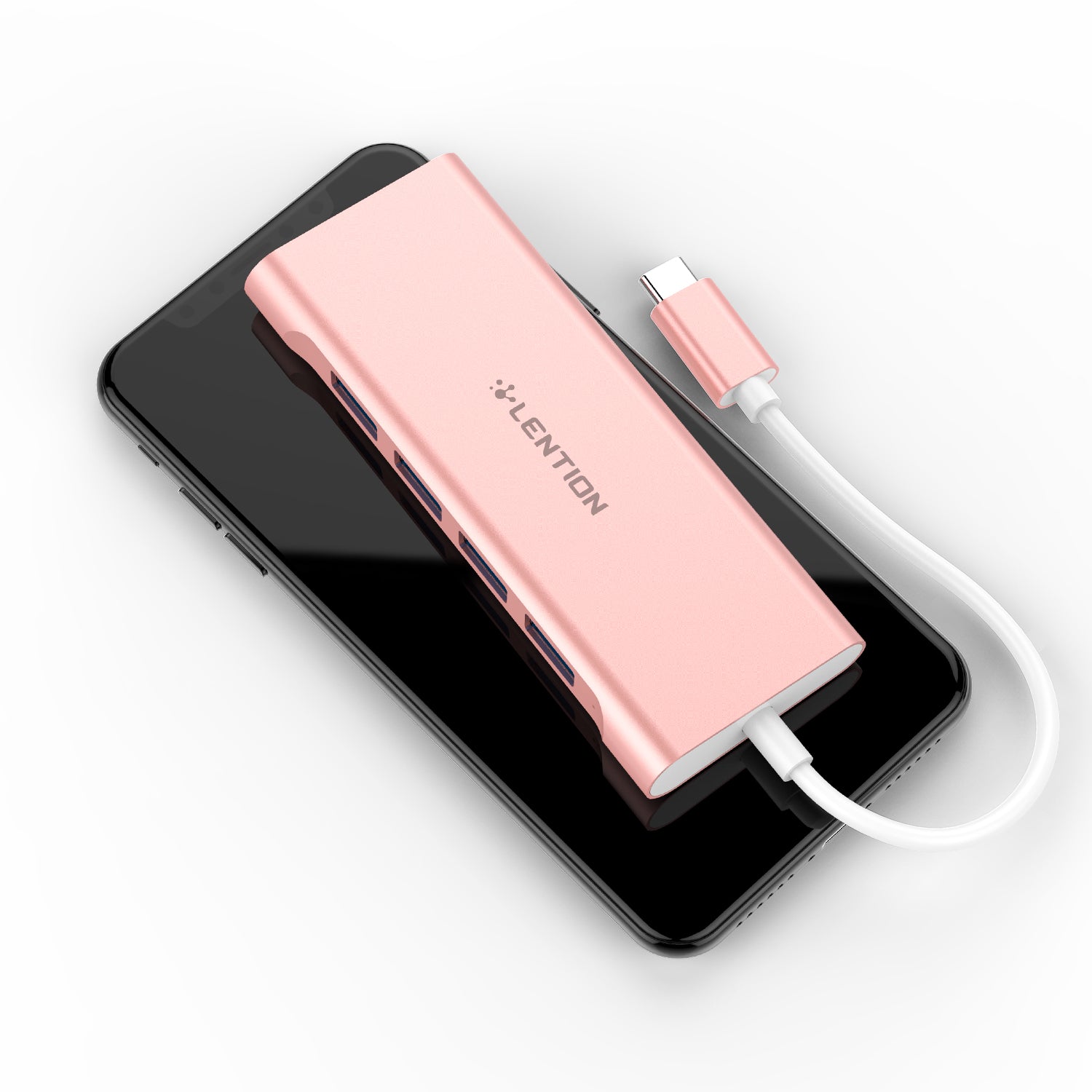 USB-C hub with 4K HDMI and multiple ports for enhanced connectivity