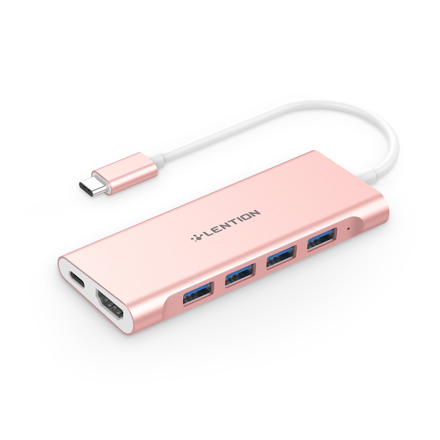 USB-C hub with 4K HDMI and three USB 3.0 ports for enhanced connectivity