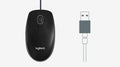 Logitech wired desktop computer mice USB featuring ergonomic design for comfortable use