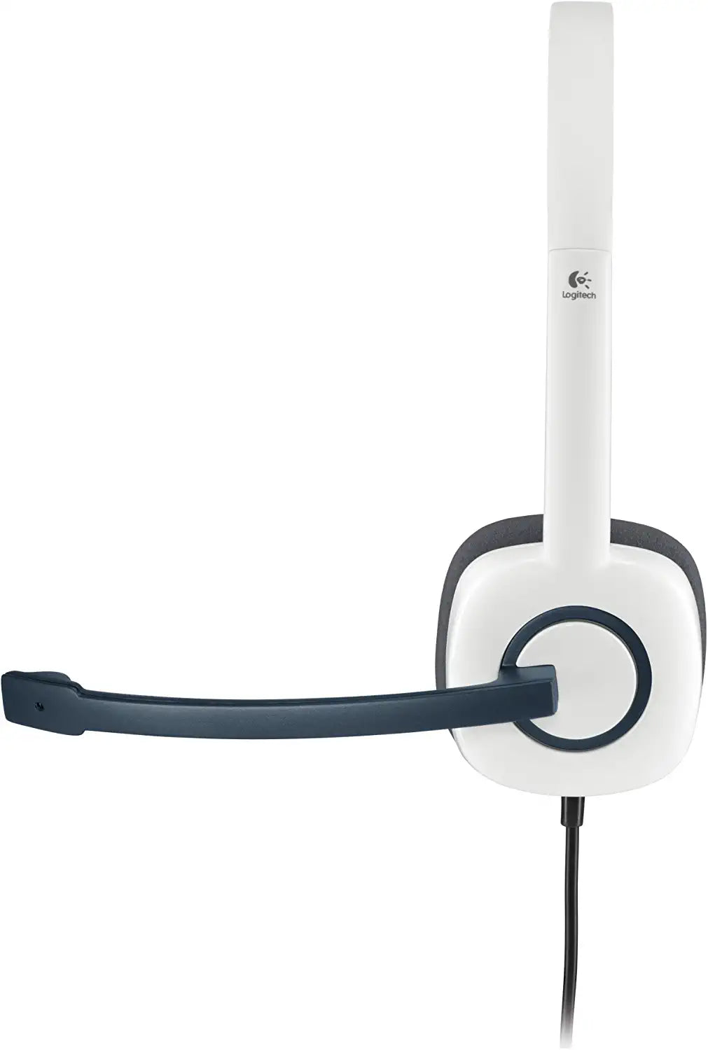 Logitech Stereo Wired Headset with Adjustable Microphone and Comfortable Ear Cushions for Clear Sound