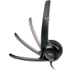 Logitech USB Computer Headset with adjustable microphone and comfortable ear pads for clear audio