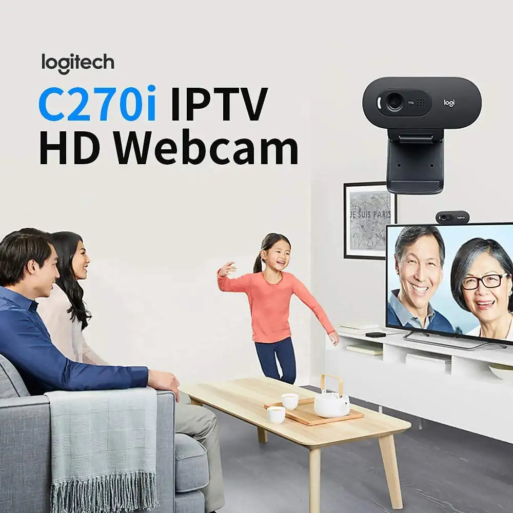 Logitech C270i IPTV HD Webcam for high-quality video calls with clear image resolution
