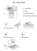 VMIDirect Webcam HD with adjustable clip, microphone, and activity indicator for easy installation
