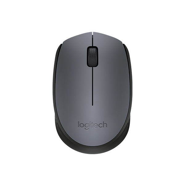Logitech Wireless Optical Mouse in sleek gray for comfortable and precise navigation