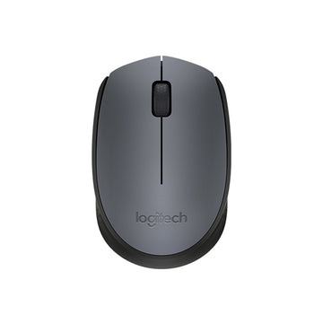 Logitech Wireless Optical Mouse in sleek gray for comfortable and precise navigation