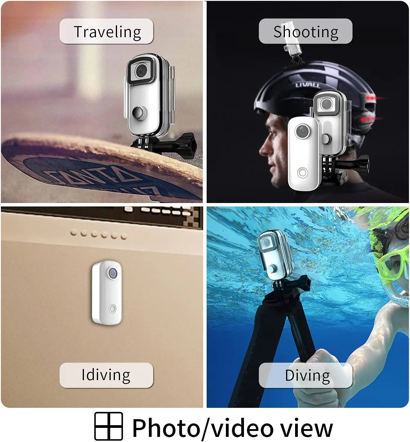 VMIDirect Magnetic Body Pocket Webcam for Traveling, Shooting, Diving, and Idiving
