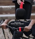 VMIDirect Magnetic Wireless Speakers in Black with Red Strap for Outdoor Adventures