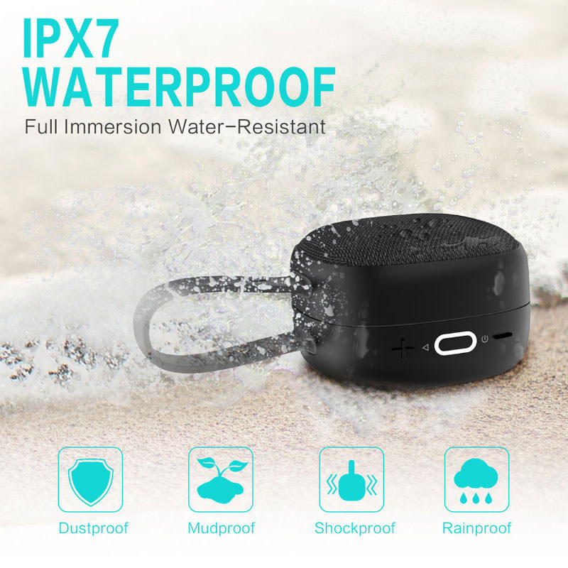 IPX7 Waterproof Magnetic Wireless Speakers with Full Immersion Water-Resistant Design
