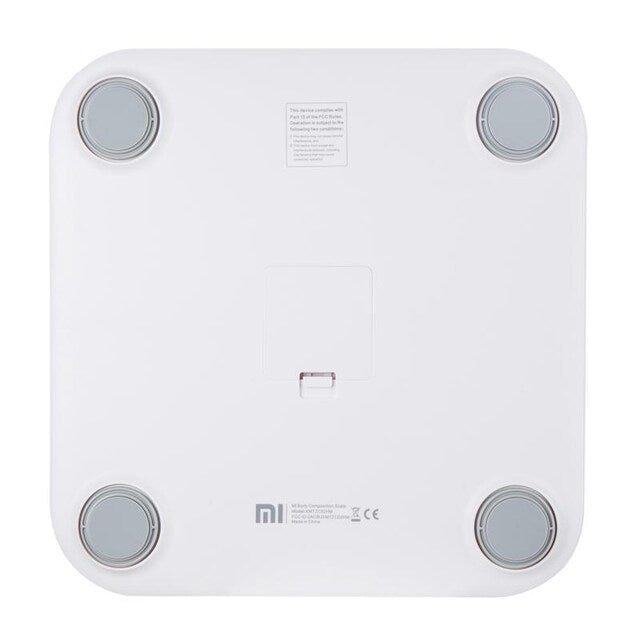 VMIDirect Smart Weighing Scale with a sleek white design and four durable feet for stability