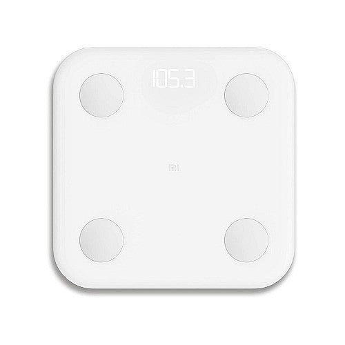 VMIDirect Smart Weighing Scale in sleek white design displaying weight of 105.3 pounds