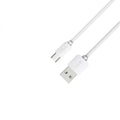 White Micro USB Data Cable for fast charging and syncing devices with USB ports