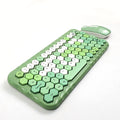Mofii Honey PLUS gaming keyboard set in green hexagonal key design with matching mouse