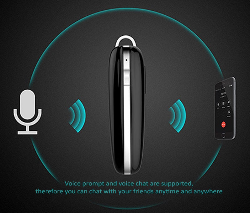 VMIDirect Mono Bluetooth Earpiece with voice prompt for hands-free chatting anytime and anywhere