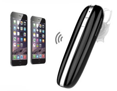 VMIDirect Mono Bluetooth Earpiece in Black designed for hands-free calling with smartphones
