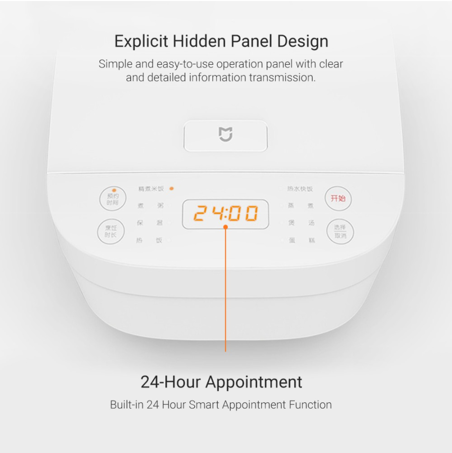 VMIDirect Multifunctional Food Cooker with an easy-to-use hidden panel and 24-hour smart appointment feature
