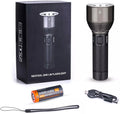 VMIDirect 2000 Lumens Rechargeable LED Flashlight with USB charging cable and 5000 mAh battery
