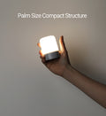 VMIDirect Portable Tourist Lamp in hand, showcasing its palm size compact structure for easy carrying