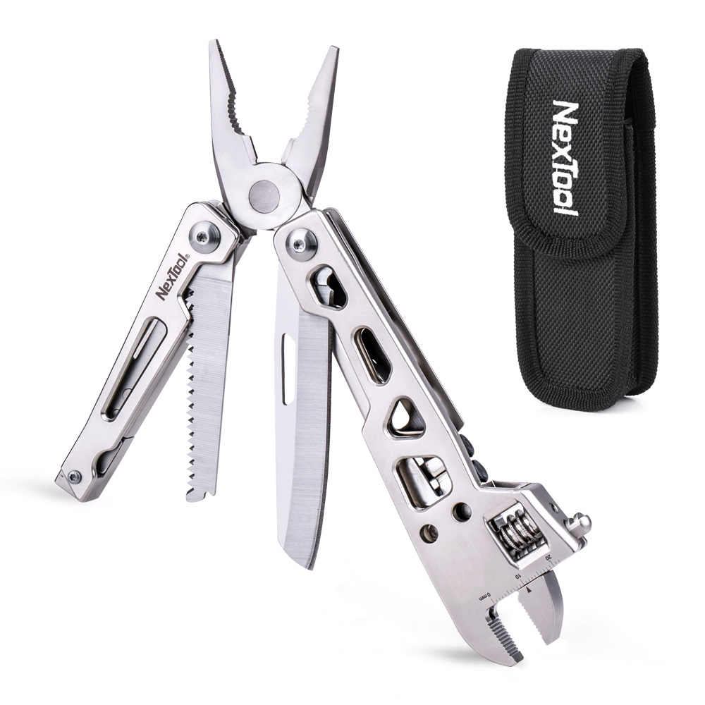 NexTool Multi-Function Wrench Pocket Tool With Holster for Convenient Repair Work