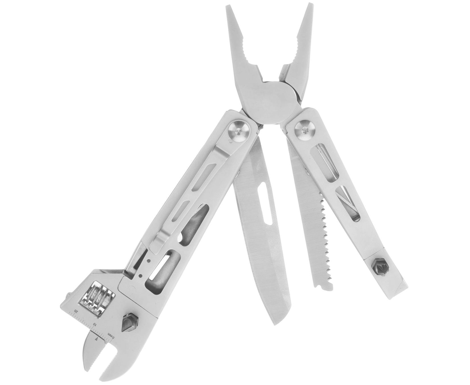 Multi-functional Wrench Pocket Tool With Holster featuring pliers, knife, and saw for versatile use
