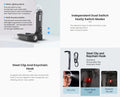 VMIDirect Keychain Flashlight with Dual Switch Modes and Steel Clip for Convenient Carry