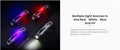 VMIDirect Keychain Flashlight with multiple light sources in red, white, blue, and UV colors