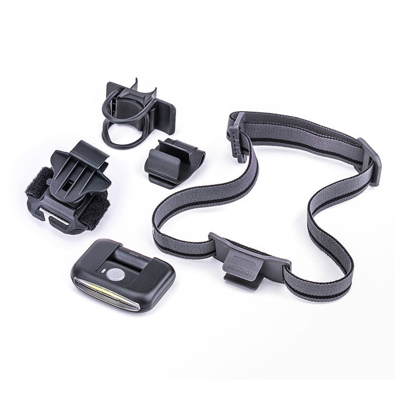 VMIDirect Multifunction Rechargeable LED Headlamp with adjustable strap and multiple accessories