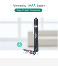 VMIDirect White Light Medical Penlight powered by 1 AAA battery for easy use and portability