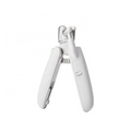 Petkit nail clippers with LED light in white with ergonomic handles and safety guard for pets