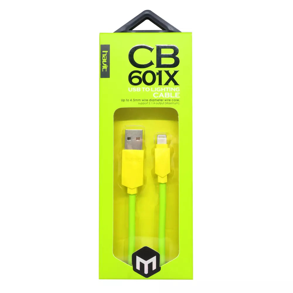 VMIDirect Phone Data Cable USB to Lightning in bright green with fast charging capability
