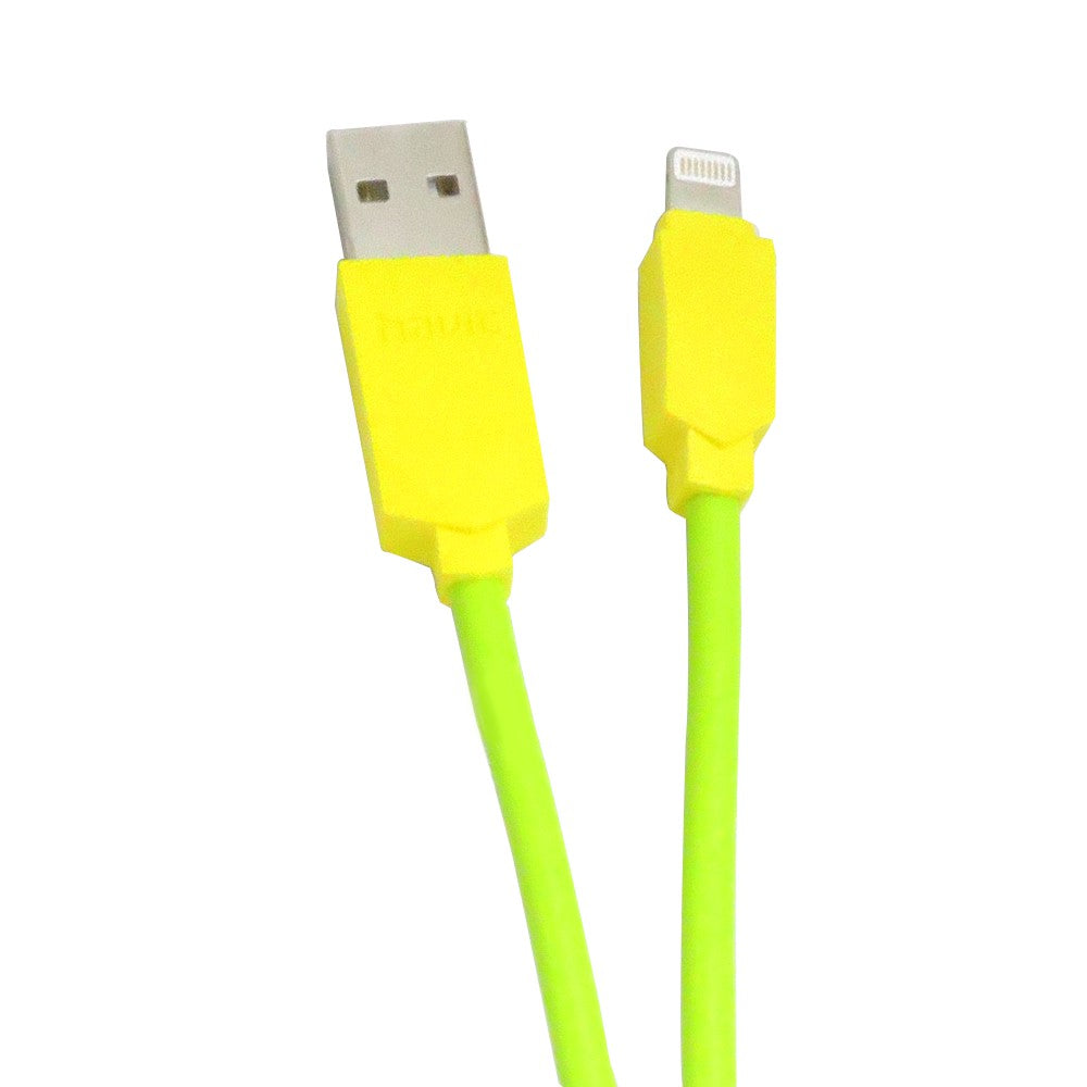 VMIDirect Bright Yellow Phone Data Cable with USB and Lightning Connectors for Fast Charging