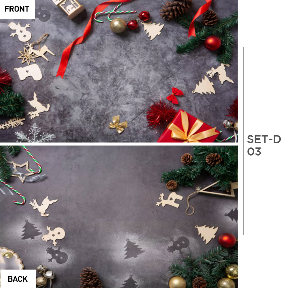 VMIDirect Photo Background Paper featuring festive holiday decorations and a textured backdrop