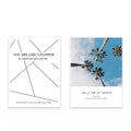 VMIDirect Photography Background Paper with Inspirational Quotes and Palm Tree Design for Studio Use