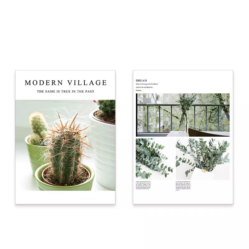 VMIDirect Photography Background Paper featuring modern village and dream themes with greenery designs