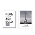 VMIDirect Photography Background Paper featuring Paris landmark and modern font design
