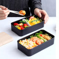 Portable Plastic Bento Lunch Box with compartments for balanced meals and fresh ingredients