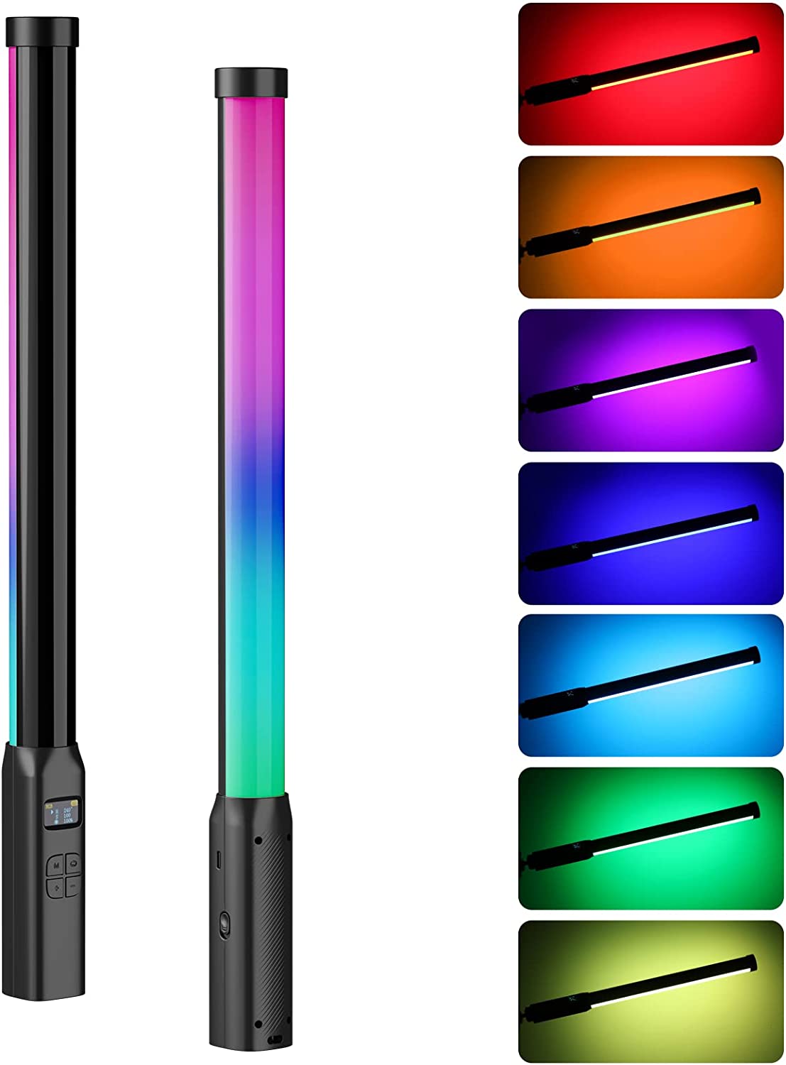 VMIDirect RGB Handheld LED Light Wand with adjustable colors and multiple lighting effects