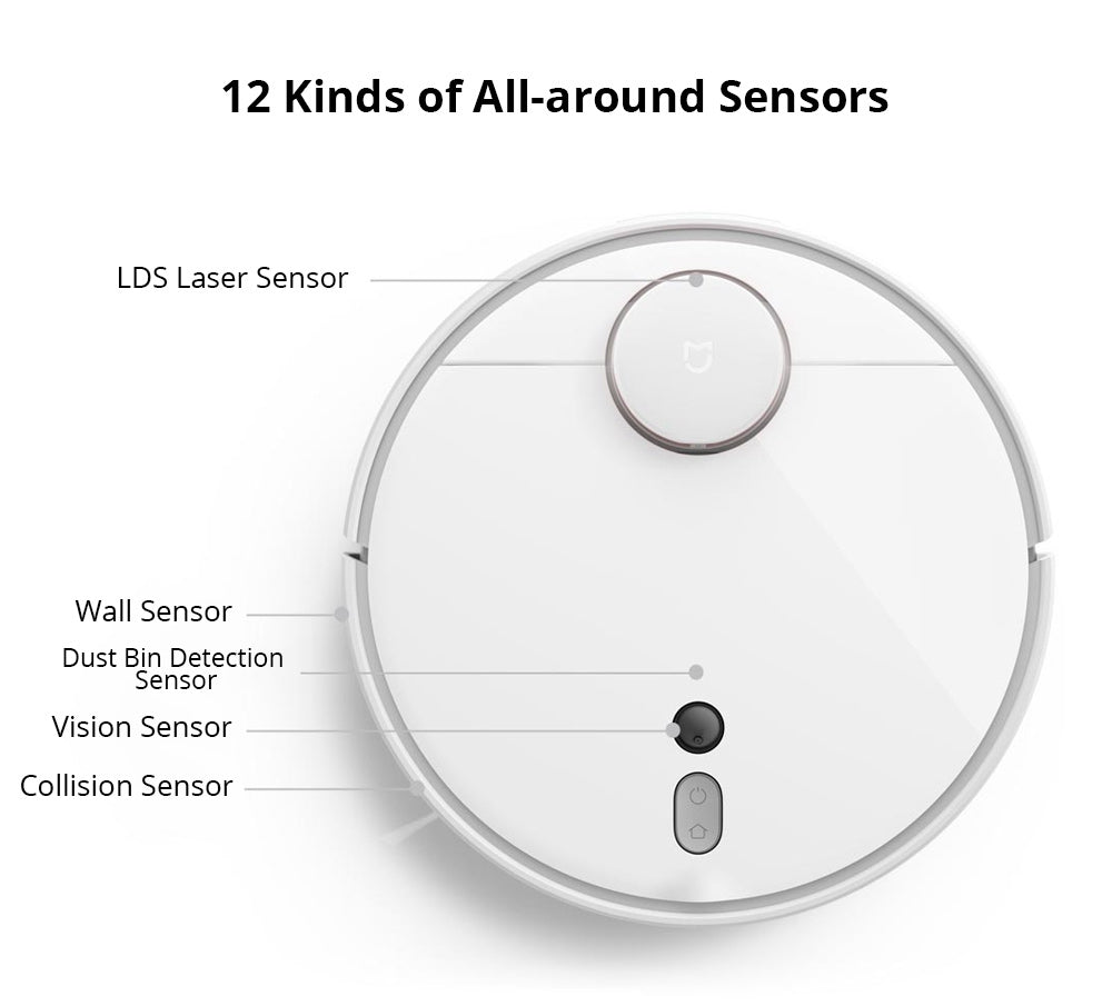 VMIDirect Robot Vacuum Cleaner featuring 12 All-around Sensors for Efficient Cleaning