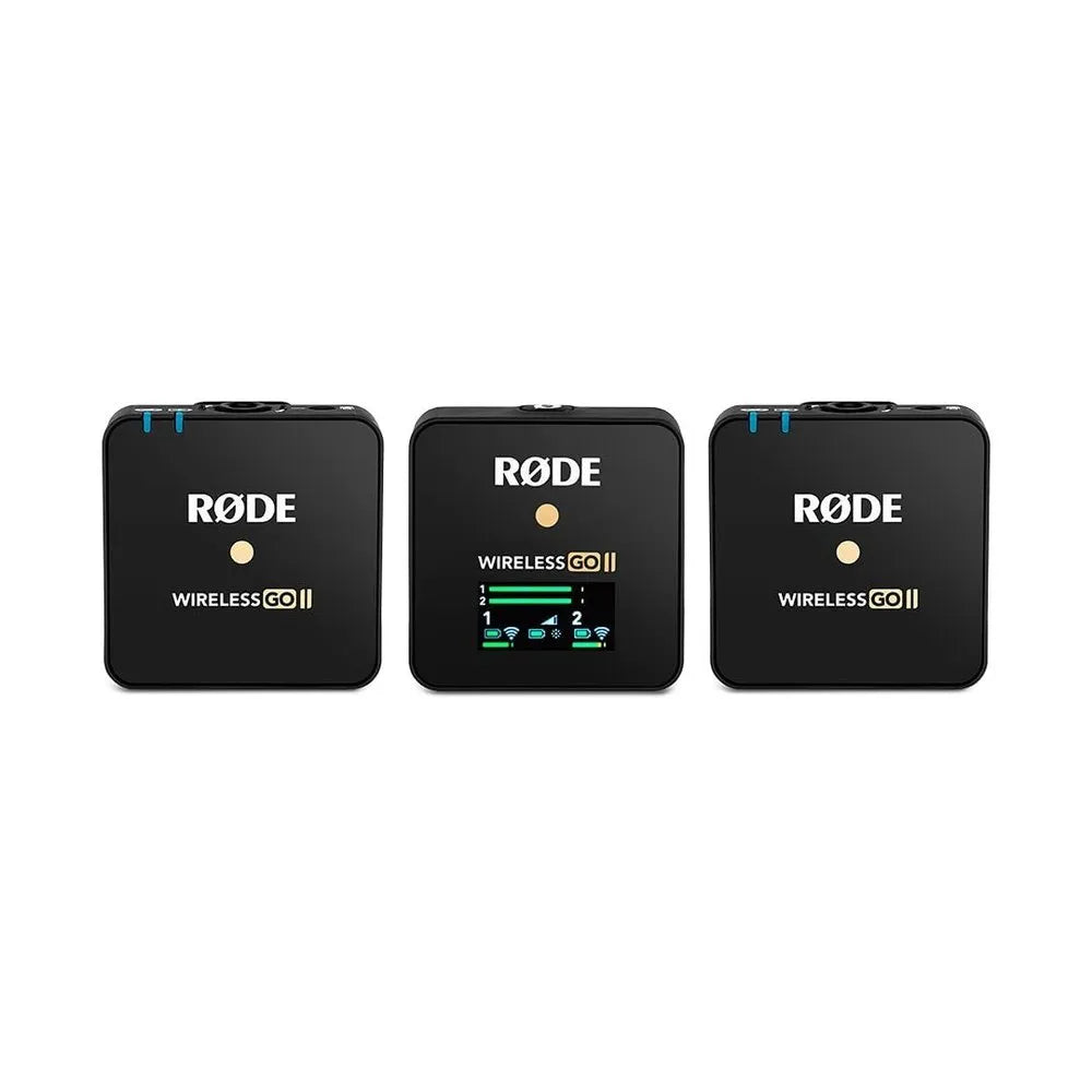 Rode Wireless GO II Single Compact/ dual Digital Wireless Microphone System/Recorder (2.4GHz, Black)