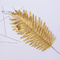 VMIDirect Simulation Artificial Green Plant Leaf in Gold Finish for Stylish Home Decor