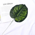 VMIDirect Simulation Artificial Green Plant Leaf on a Book with Live Green Theme