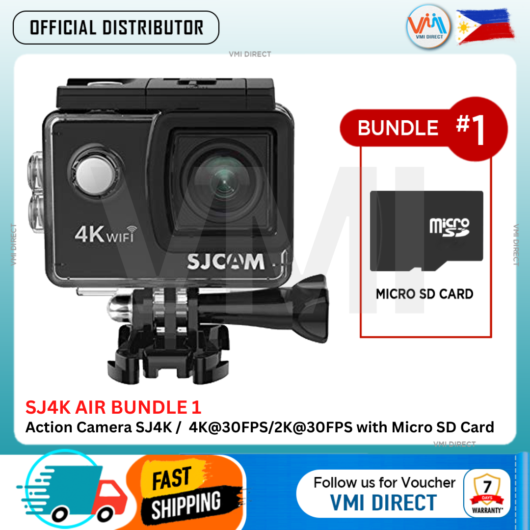 VMIDirect Action Camera 4K Ultra HD Pocket SJ4K with Micro SD Card for high-quality video recording