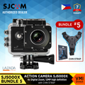 SJ5000X Action Camera 4K Ultra HD Pocket with 4x Digital Zoom and included chin strap