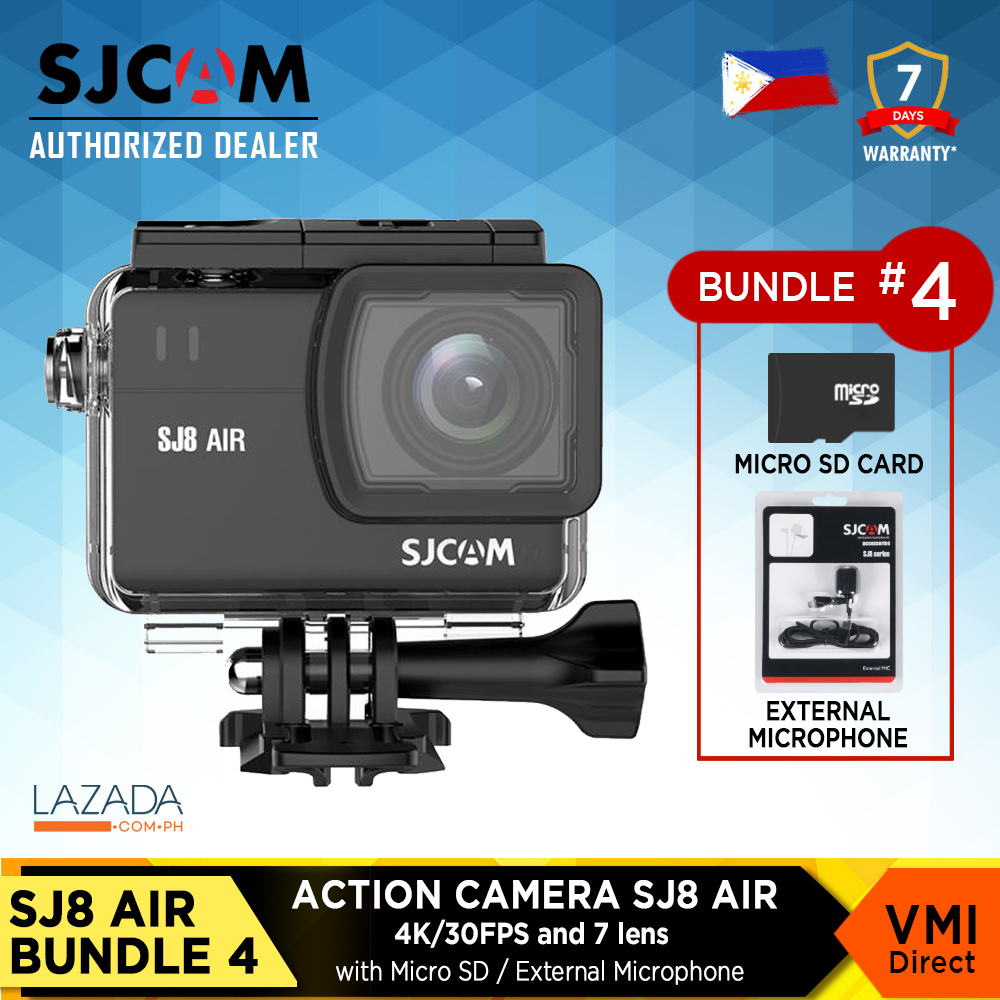 SJ8 Air Action Camera by VMIDirect, a compact Helmet Vlogging Camera with 4K quality and external microphone
