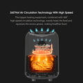 Smart Electric Air Fryer with 360 Hot Air Circulation Technology for Healthier Cooking