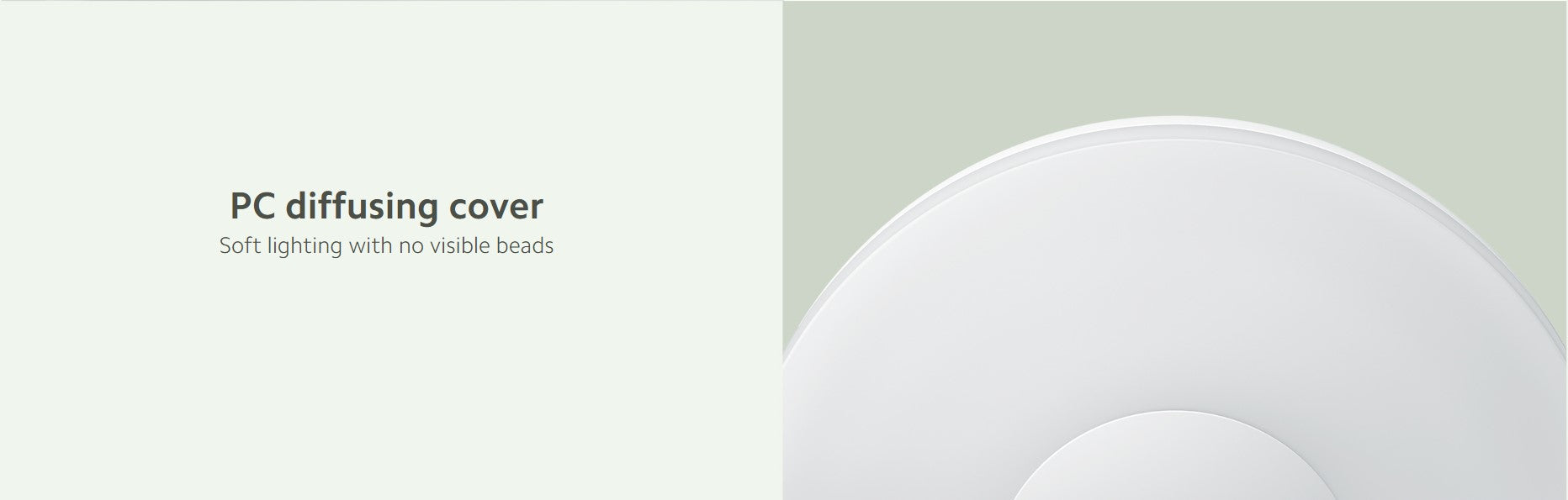 Smart Motion Sensor Lamp with PC diffusing cover for soft lighting and no visible beads