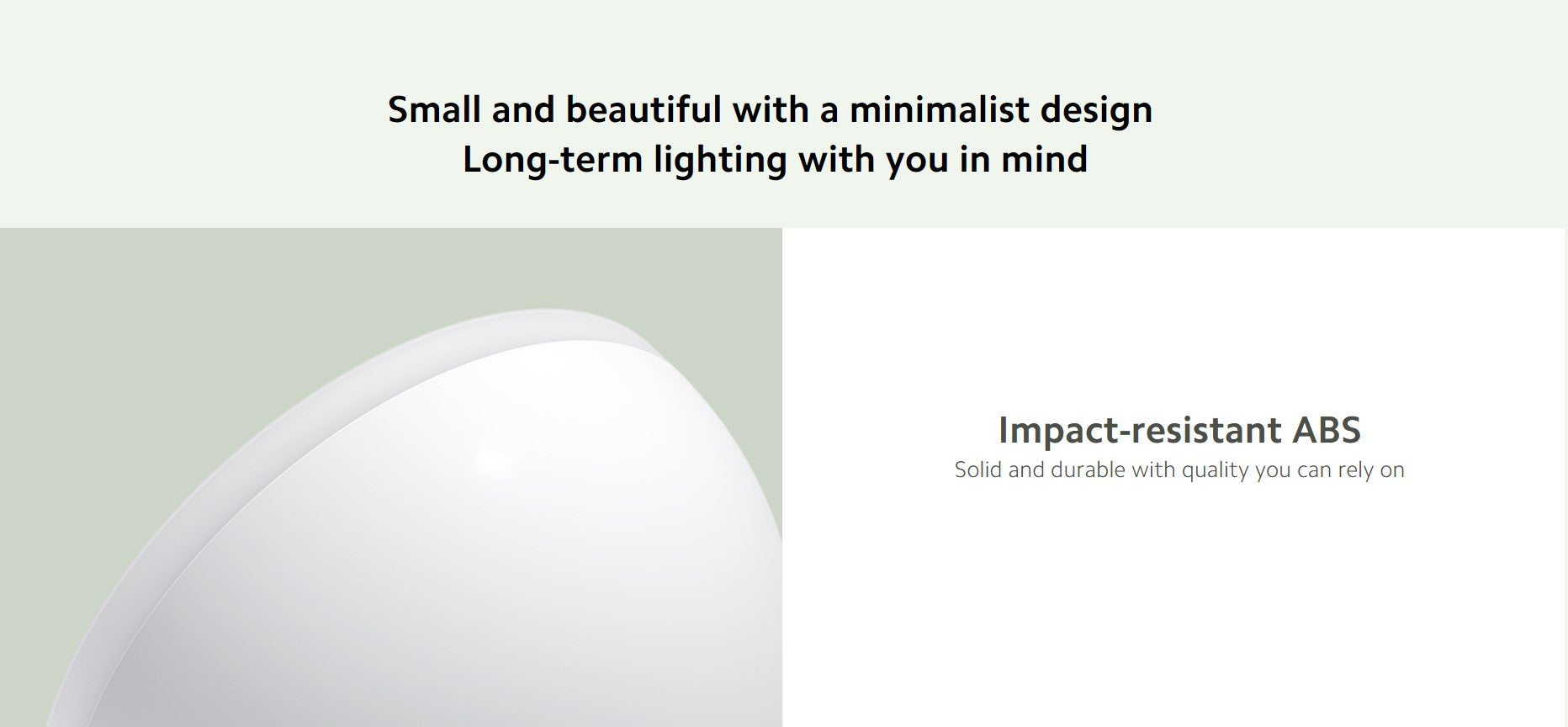 Smart Motion Sensor Lamp with a minimalist design for long-term lighting and impact-resistant ABS build