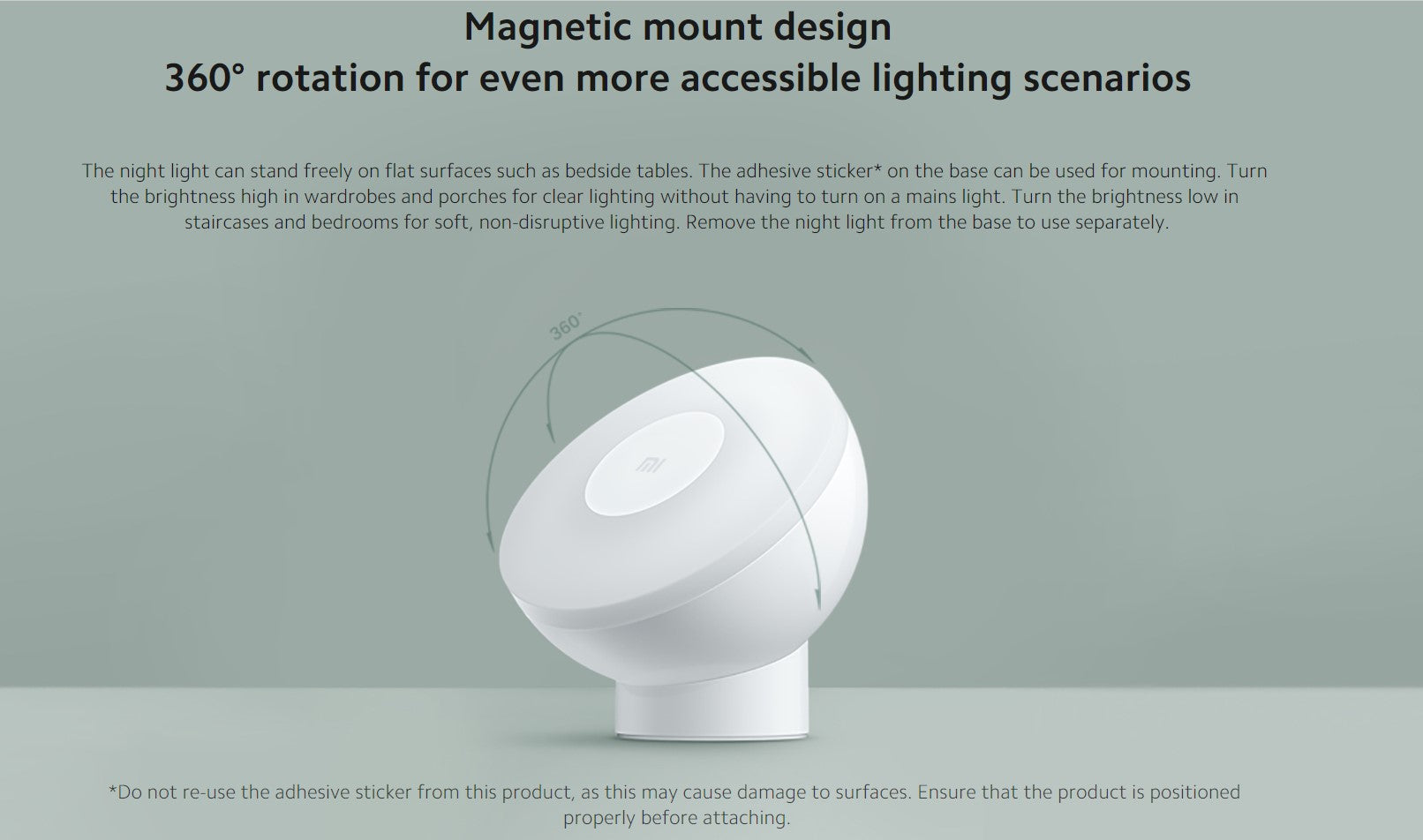 VMIDirect Smart Motion Sensor Lamp with 360 degree rotation for versatile lighting options